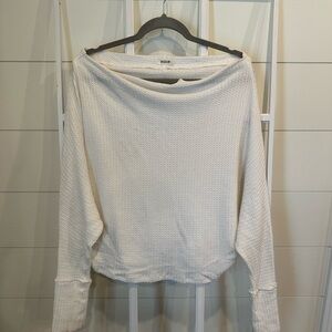 White long sleeve top